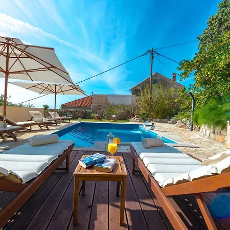 Platanus With Private Pool Sea View 믈리니